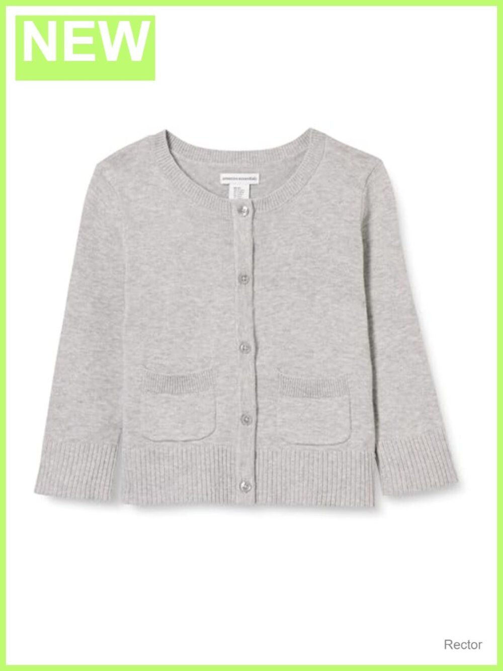 Girls Toddler Uniform Slim Fit Crewneck Cardigan Sweater